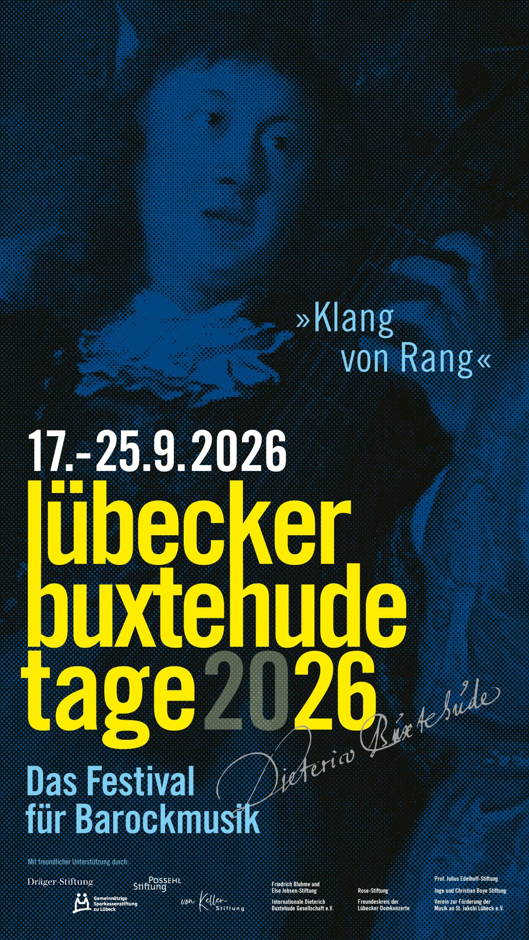 Plakat zu den Lübecker Buxtehudetagen 2026